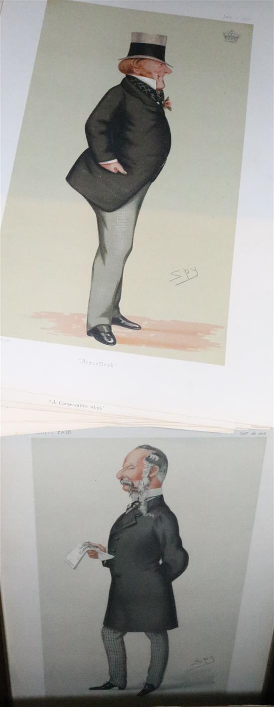 Collection of approximately 50 Spy caricature prints